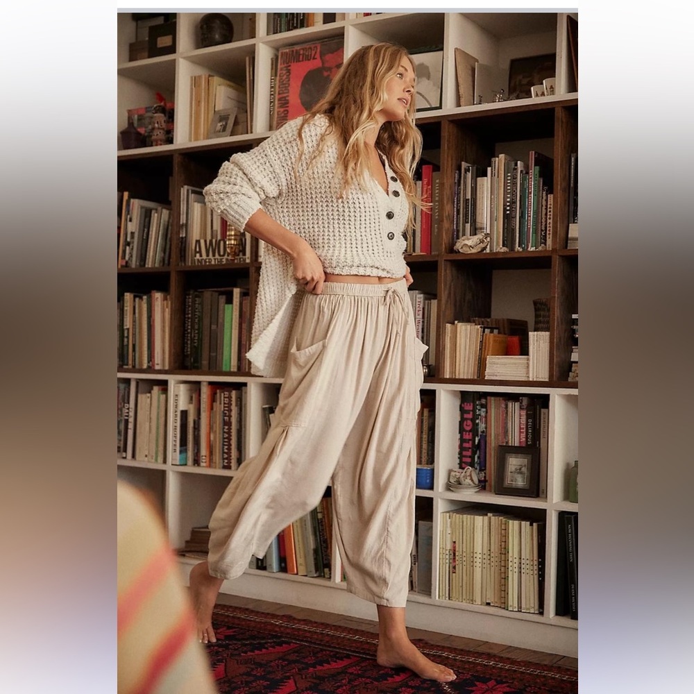 COPY - Free people Quinn pant in stone cold XS